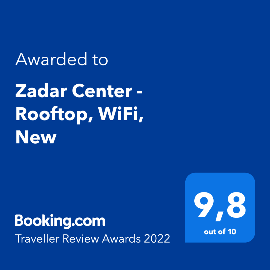 Booking.com Traveller Reward 2022 Zadar Rooftop